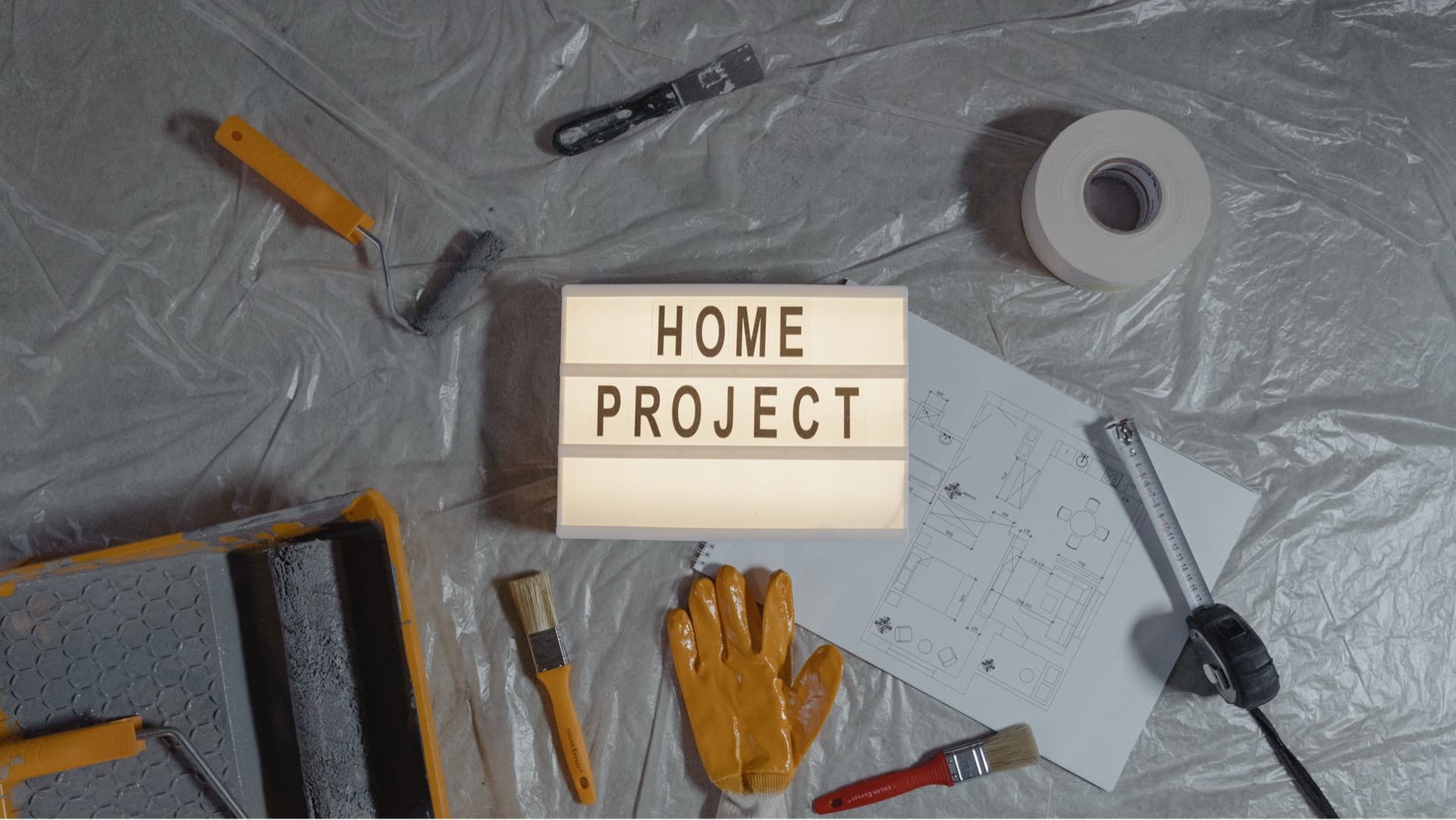 Trade professional working on a home project